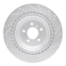 R1 13-19 Mercedes-Benz GLS350d Front & Rear Drilled & Slotted Silver Brake Rotor Set