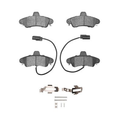DFC 01-04 Mercury Cougar Rear 5000 Advanced Semi Metallic Brake Pads and Hardware Kit