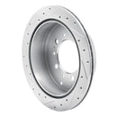 R1 07-22 Toyota Land Cruiser Front & Rear Drill & Slot Silver Rotors