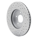 R1 05-12 Ford Escape Front Right Drilled & Slotted Geo-Carbon Rotor