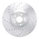 R1 20-25 Mercedes-Benz GLE350 Front & Rear Drilled & Slotted Silver Brake Rotor Set