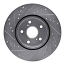 R1 86-92 Toyota Supra Front & Rear Drilled & Slotted Silver Brake Rotor Set
