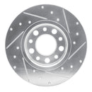 R1 15-23 Fiat 500X Front & Rear Drilled & Slotted Silver Brake Rotor Set