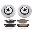 Power Stop 15-19 Ford Edge Front & Rear Z17 Evolution Geomet Coated Brake Kit