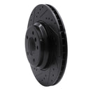 R1 07-15 BMW 335i xDrive Front & Rear Drilled & Slotted Black Brake Rotor Set