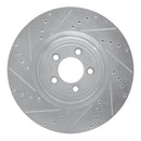 R1 14-21 Jaguar XJ Front & Rear Drilled & Slotted Silver Brake Rotor Set