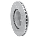 R1 10-12 Land Rover Range Rover Front Left Drilled & Slotted Silver Brake Rotor