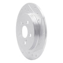 R1 09-19 Pontiac Vibe Front & Rear Drilled & Slotted Silver Brake Rotor Set