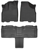 Husky Liners 11-20 Toyota Sienna WeatherBeater Front & 2nd Row Floor Liners - Black