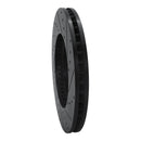 R1 03-05 Nissan Maxima Front Left Drilled & Slotted Black Brake Rotor