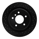 R1 95-02 BMW M3 Rear Right Drilled Black Brake Rotor