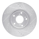 R1 16-26 Honda Accord Front Drill & Slot Silver Rotors
