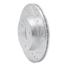 R1 90-93 Mazda Miata Front Drilled & Slotted Silver Brake Rotor Set