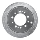 R1 07-22 Toyota Land Cruiser Front & Rear Drill & Slot Silver Rotors