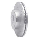 R1 92-95 Mazda MPV Front Right Drilled & Slotted Silver Brake Rotor