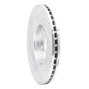 R1 06-10 Jeep Grand Cherokee Front Drilled & Slotted Silver Brake Rotor Set