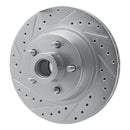 R1 76-81 Chrysler Newport Front Left Drilled & Slotted Silver Brake Rotor