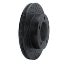 R1 94-96 Ford F-150 4WD Front Right Drilled & Slotted Black Brake Rotor