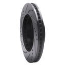 R1 83-96 Buick LeSabre Front Right Drilled & Slotted Black Brake Rotor