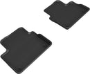 3D MAXpider 19-21 Volvo S60 / V60 / 20-21 V60 Cross Country Kagu 1st + 2nd Row Floormats - Black