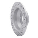 R1 10-21 Hyundai Santa Fe Xl Rear Left Drilled & Slotted Geo-Carbon Rotor