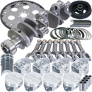Eagle Chevy 350 1Pc 3.750in Crank 5.700in I-Beam Rod 4.030in Pistons 168 Tooth FP Balanced Assembly