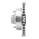 R1 85-97 Dodge B200 / B200 Van / B250 Front Left Drilled & Slotted Silver Brake Rotor