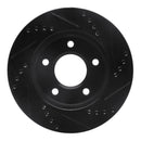 R1 83-96 Buick Riviera Front Left Drilled & Slotted Black Brake Rotor