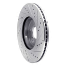 R1 2013-2025 Acura ADX Front Left Drilled & Slotted Silver Brake Rotor