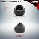 DS18 3in Surface Flush Angle High Comp Neodymium Super Bullet Twtr 100 Watts RMS 1in Almnm Vc 4 ohm