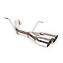 BLOX Racing 2022+ WRX Muffler Delete / Axle Back Single Wall 4in - Polished Tips