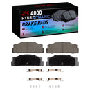 DFC 66-83 Fiat 124 Rear 4000 HybriDynamic Brake Pads and Hardware Kit