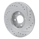 R1 90-93 Volkswagen Corrado Front Drilled & Slotted Silver Brake Rotor Set