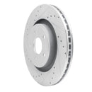 R1 06-10 Jeep Grand Cherokee Front Drilled & Slotted Silver Brake Rotor Set