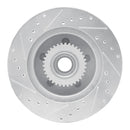 R1 94-96 Chevrolet Impala Front & Rear Drilled & Slotted Silver Brake Rotor Set