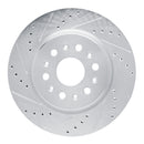 R1 17-25 Buick Enclave Front & Rear Drilled & Slotted Silver Brake Rotor Set