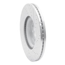 R1 13-20 Ford Fusion Front Left Drilled & Slotted Silver Brake Rotor