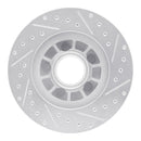 R1 95-97 Ford Ranger (USA/Canada) Front Left Drilled & Slotted Silver Brake Rotor