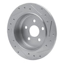 R1 03-09 Chrysler PT Cruiser Front & Rear Drilled & Slotted Silver Brake Rotor Set