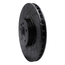R1 2010-2017 Land Rover Range Rover Front Left Drilled & Slotted Black Brake Rotor