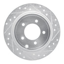 R1 07-17 Chrysler Sebring Front & Rear Drilled & Slotted Silver Brake Rotor Set