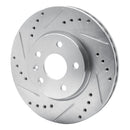 R1 11-23 Chevrolet Cruze Front Drilled & Slotted Silver Brake Rotor Set