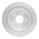R1 05-06 Pontiac GTO Front & Rear Drilled & Slotted Silver Brake Rotor Set