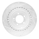 R1 08-15 Mitsubishi Lancer Front & Rear Drilled & Slotted Silver Brake Rotor Set