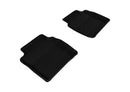 3D MAXpider 2008-2012 Chevrolet Malibu Kagu 1st & 2nd Row Floormats - Black