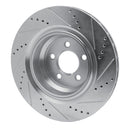 R1 05-23 Chrysler 300 Front & Rear Drilled & Slotted Silver Brake Rotor Set