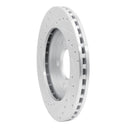 R1 91-02 Chrysler Voyager Front Right Drilled & Slotted Silver Brake Rotor