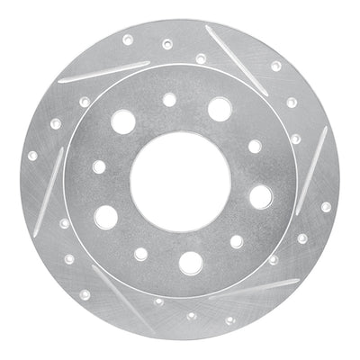 R1 14-21 Ram Promaster 2500 Rear Right Drilled & Slotted Silver Brake Rotor