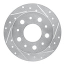 R1 14-21 Ram Promaster 2500 Rear Right Drilled & Slotted Silver Brake Rotor