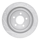R1 98-02 Chevrolet Camaro Front & Rear Drilled & Slotted Silver Brake Rotor Set